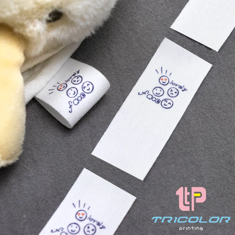 20*60 мм пользовательская Веселая хлопковая этикетка Марка ярлык Женская лента