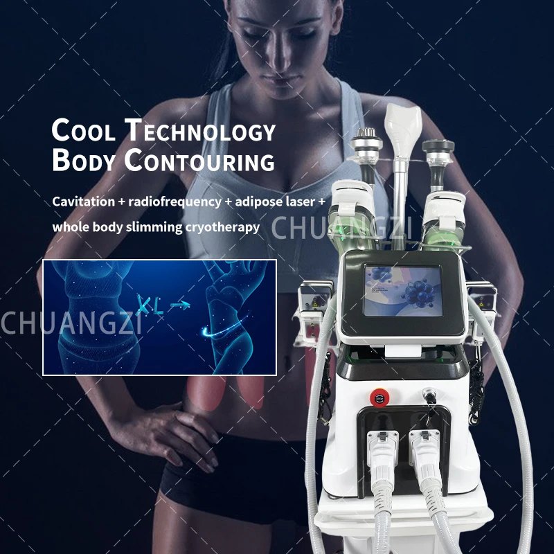 

360 Cooling Vacuum Cryo Machine Fat Freezing Lipolaser Anti Cellulite Dissolve Cold Therapy Body Slimming Equipment Weight Loss