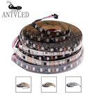 WS2811 IC 5050 лента SMD Светодиодная лента Адресуемая RGB умная Пиксельная светодиодная полоса освещения 304860 светодиодовм печатная плата белыйчерный 12 В постоянного тока для комнаты