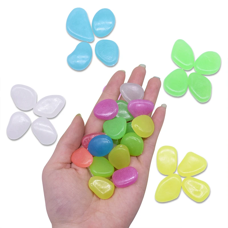 Светящиеся камни светится в темноте садовые светящиеся для украшения дома сада