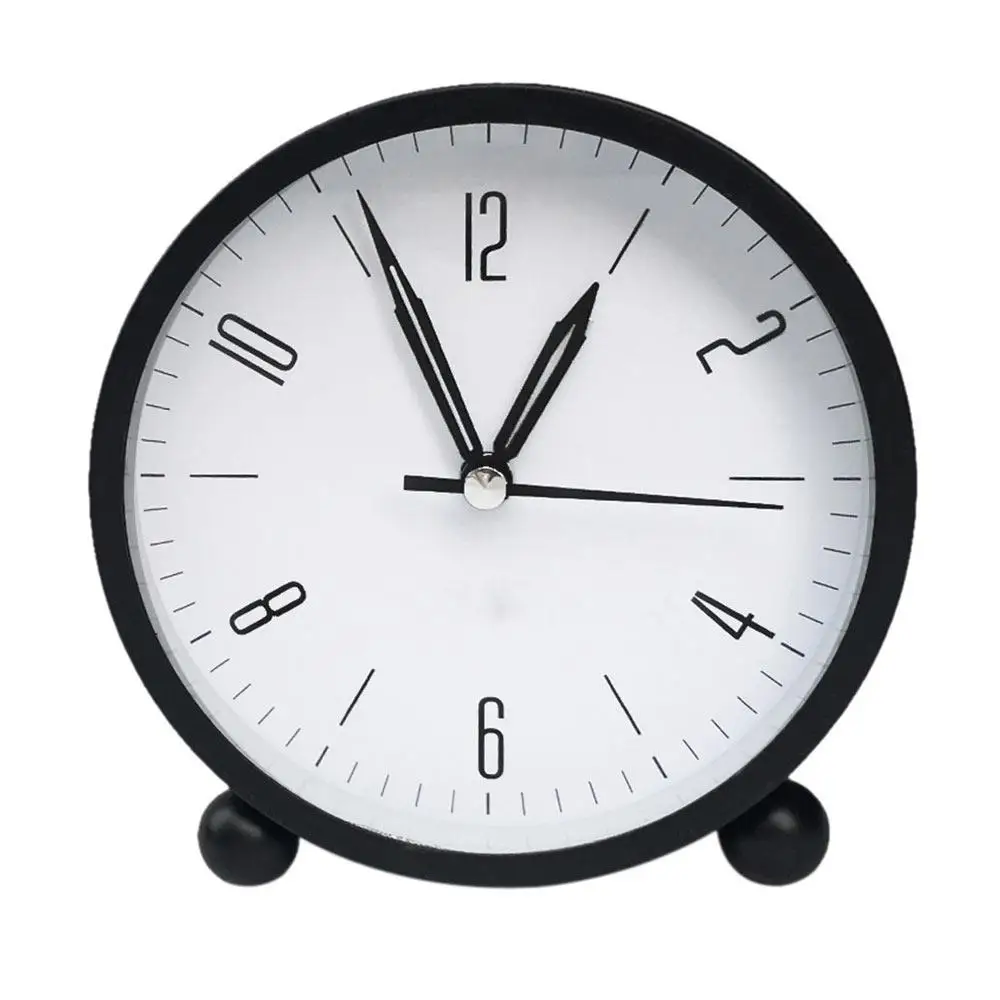 

with Warm Light Gift Living Room Silent Alarm Clock Alarm Clock Fashionable Vintage Minimalist Bedside