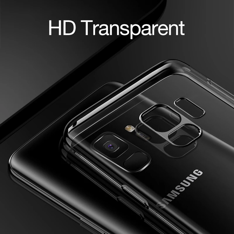 Мягкий чехол для телефона SamSung Galaxy A9 2018 A7 Бампер корпус прозрачное покрытие ТПУ
