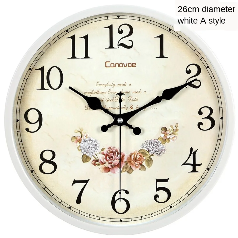 Бесшумные Висячие часы в европейском стиле для сада спальни Современные