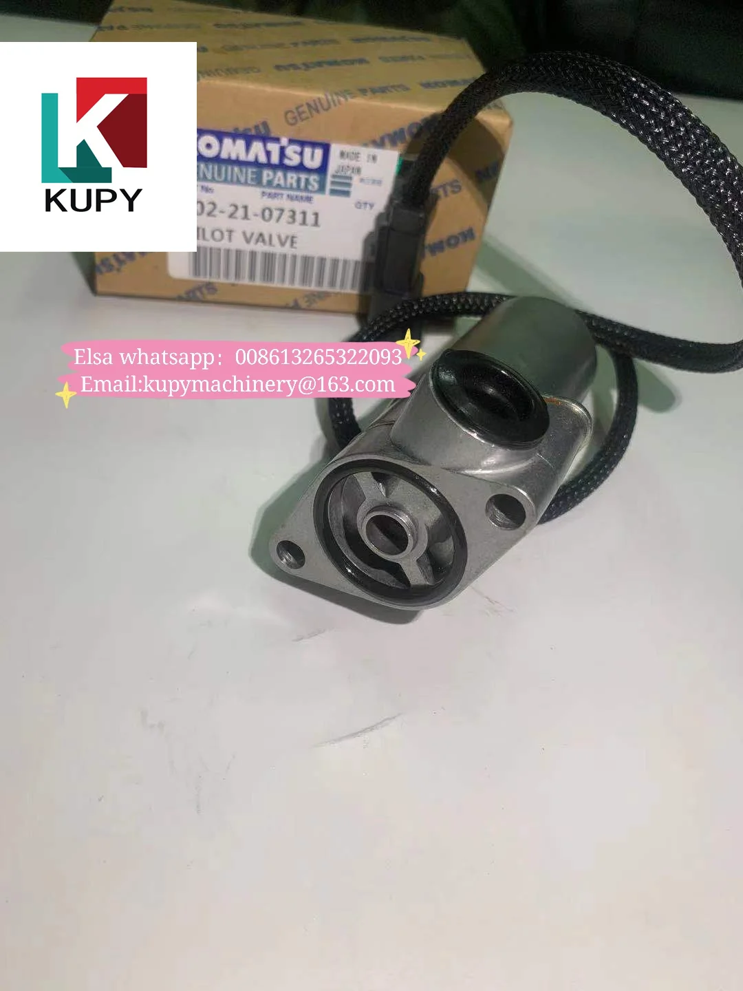 Соленоидный клапан насоса экскаватора KUPY 702-21-07311 PC130-7 PC130-8 PC128US PC138US для komatsu
