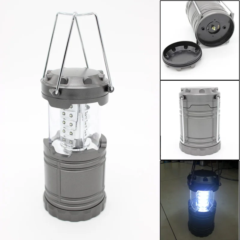 

30LED Portable Bright Outdoor Camping Retractable Tents Lantern Flashlight Emergency Lamp Torch Light