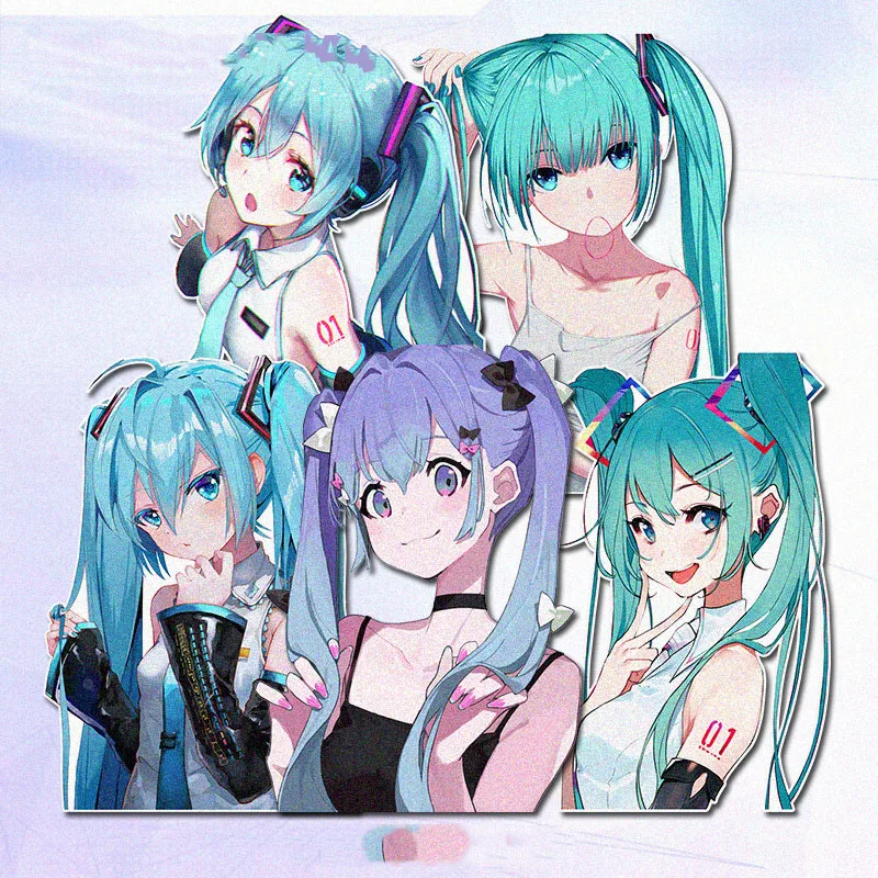Аниме-наклейка Hatsune Miku 13 см украшение автомобиля водонепроницаемая наклейка