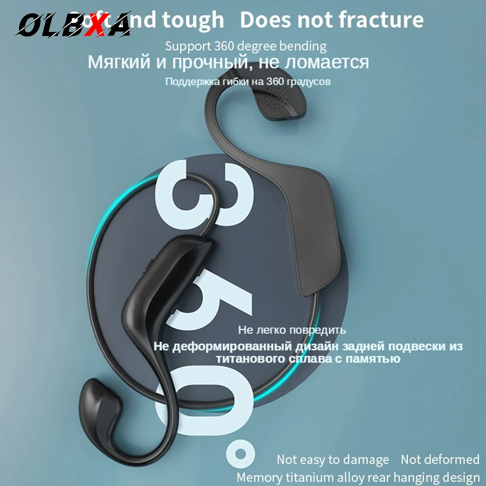 OLBXA 2020 New Bone Conduction TWS Bluetooth headset HIFI sound quality Noise Reduction Skin-friendly hanging neck headphones