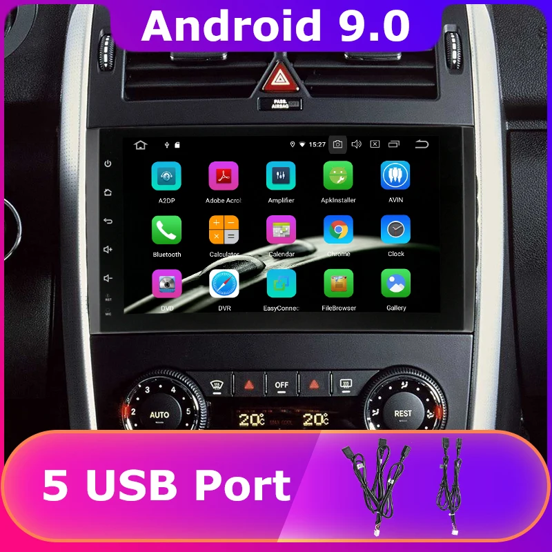 Автомобильный DVD плеер с восьмиядерным процессором 5 USB Android 9 0 для Mercedes Benz Sprinter A B