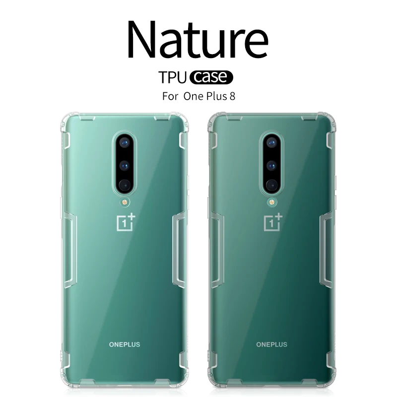 

Чехол для oneplus 8 Pro Tpu чехол Nillkin Nature прозрачный мягкий кремний из ТПУ, прозрачный, мягкий чехол для телефона oneplus 8