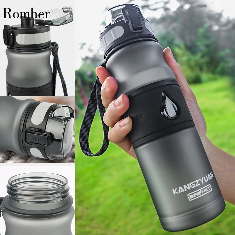 Romher бутылка для воды пластиковая Спортивная Bpa бесплатно 530 мл с заваркой чая Gourde