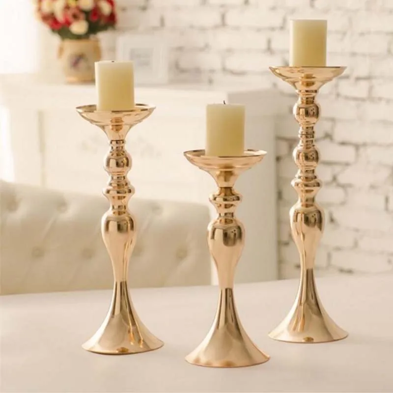

Candle holders christmas decorations wedding centerpieces lantern stand home gold flower vase table centerpiece event flowe