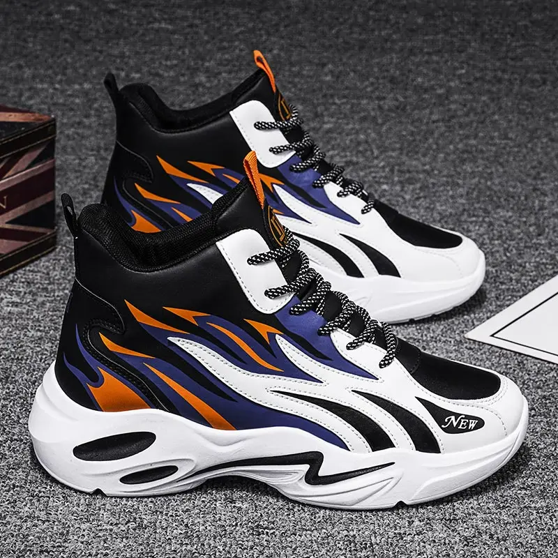 Обувь с высоким берцем на не сужающемся книзу массивном кроссовки Для мужчин s