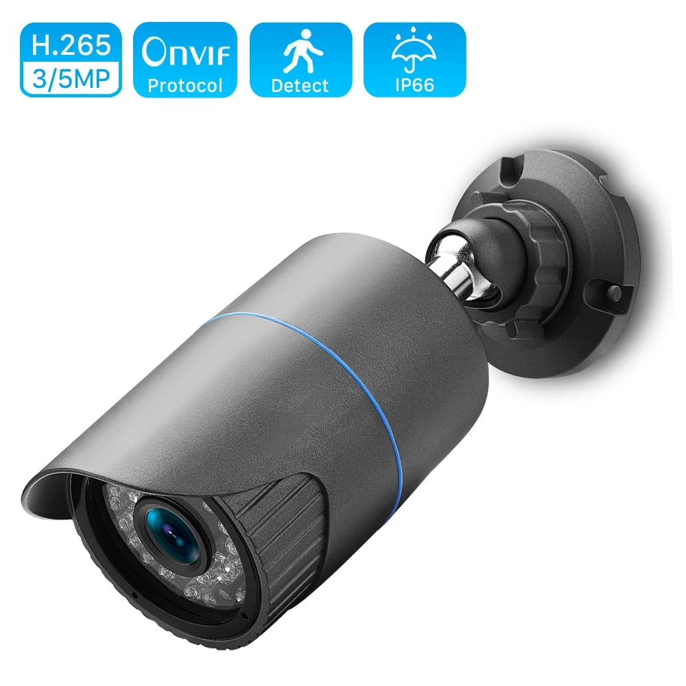 2MP 3MP 5MP безопасности POE 48V IP Камера Металл сетевой Камера видеонаблюдение 1080P Ночное видение CCTV Открытый Пуля IP Cam XMEye