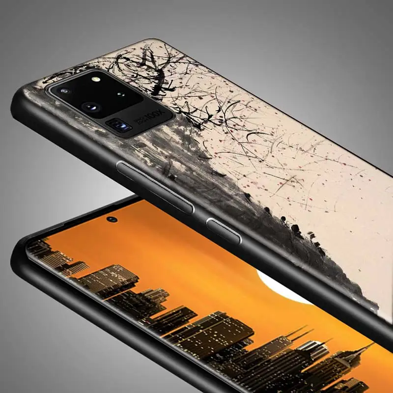 

Silicone Cover Landscape Painting Fashion for Samsung S20 Ultra Plus A91 A81 A71 A51 5G A41 A31 A21 A21S A11 A01 Phone Case