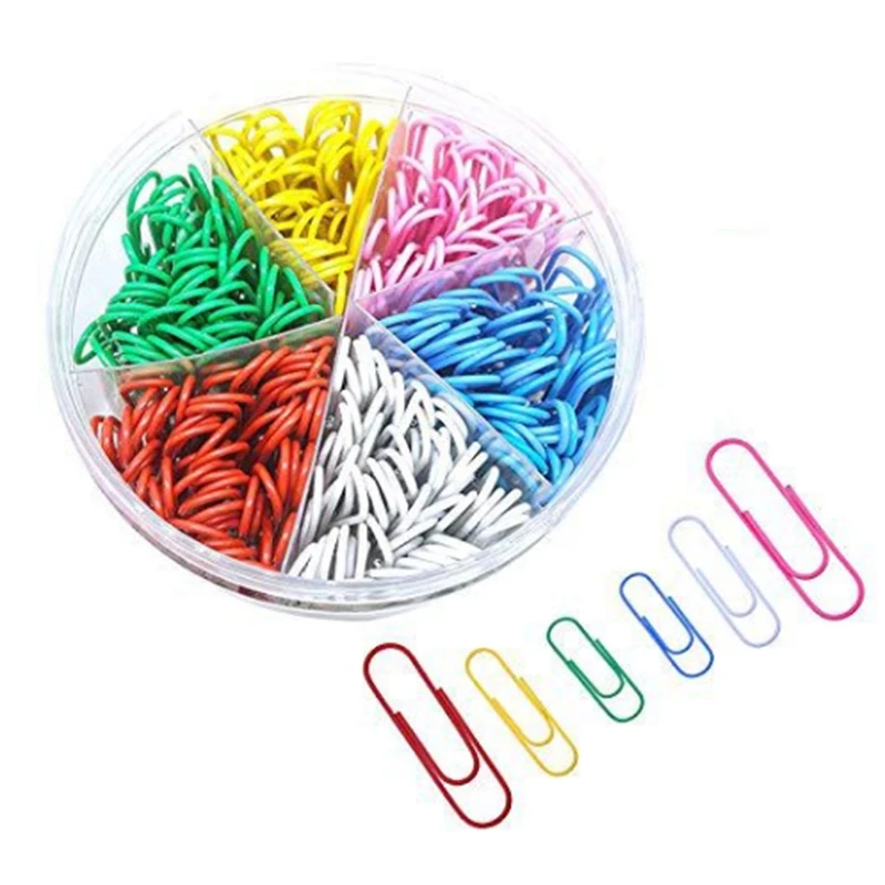 

450 шт цветные бумажные зажимы 28 мм x 300 шт и 50 мм x 150 шт Металлические Цветные папки подходят для офиса и школы