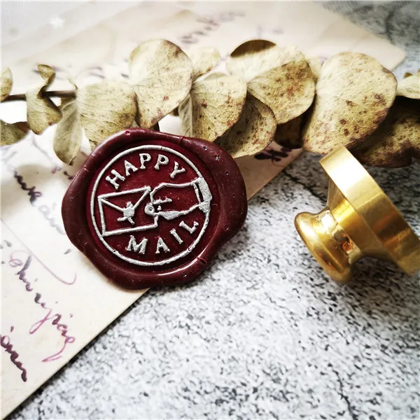 Головка штемпеля счастливых по электронной почте с ручным душем конверт Фотофон