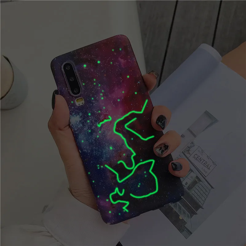 Светящийся Скраб Жесткий пластиковый телефон, чехлы для huawei P30 Lite, чехол для huawei p20 lite pro p 30 honor 10 lite чехол Fundas