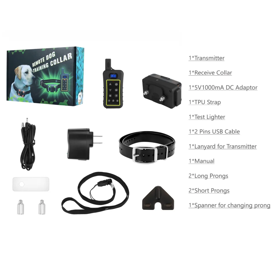 

Trainertec 1200M 2 in 1 Trainer Remote Dog Training Collar Training with Auto Anti Bark Collar For 1 | 2 | 3 Dogs PTS1200