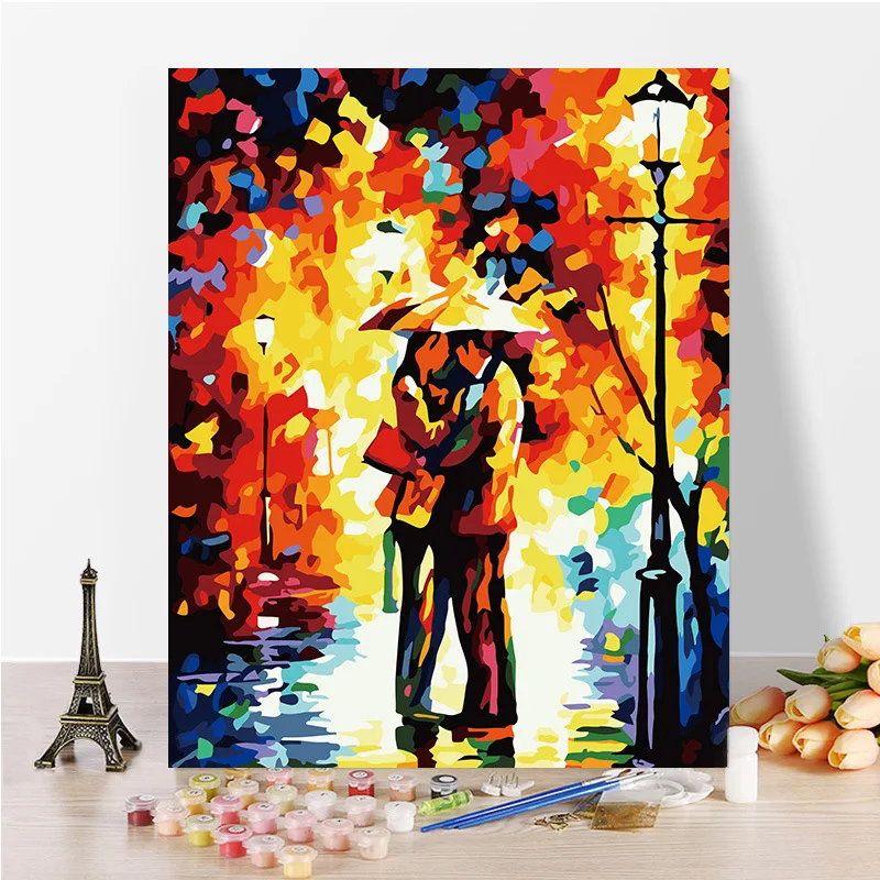 Painting Lovers Paint By Numbers Coloring Hand Painted Home Decor Kits Drawing Canvas DIY Oil Painting Pictures By Numbers