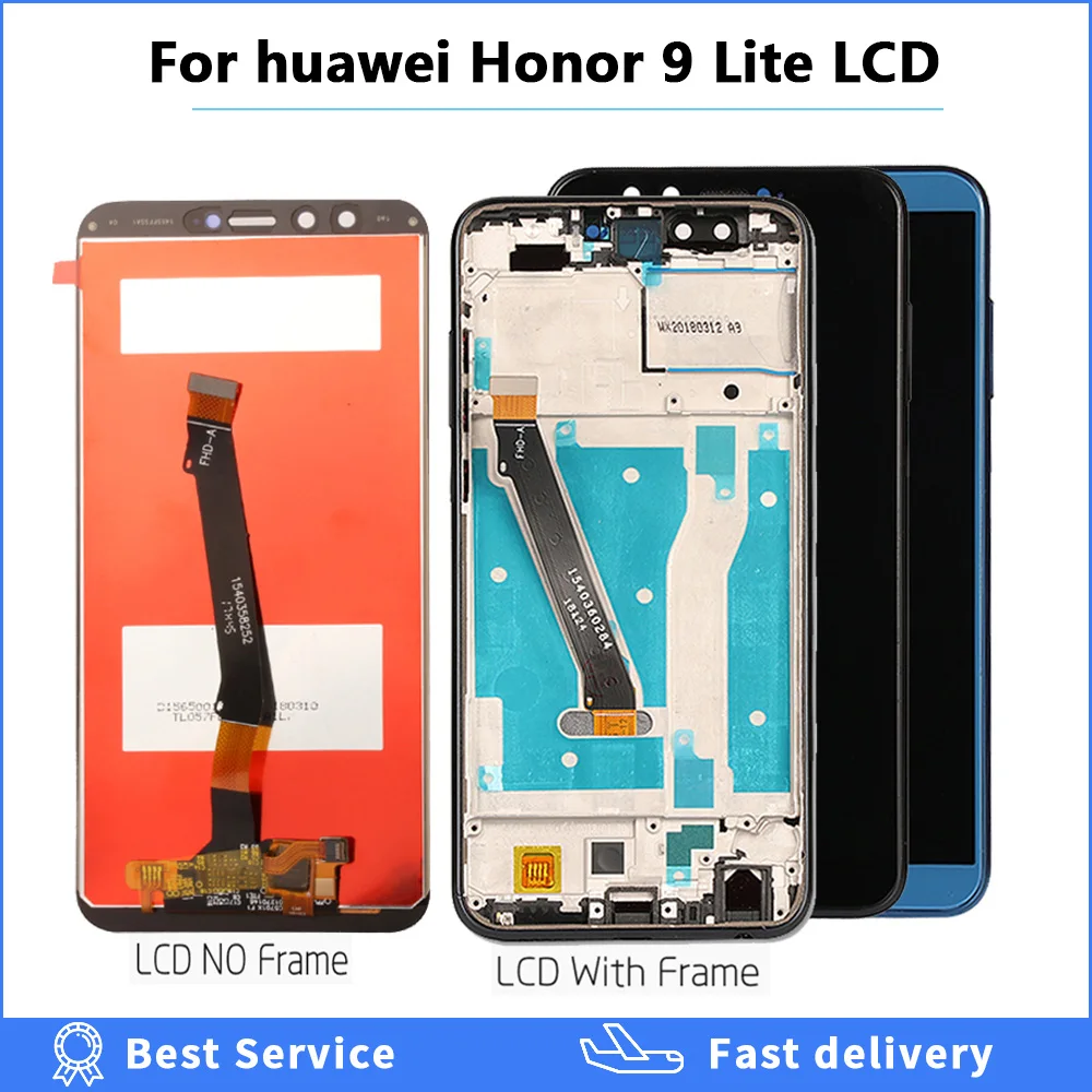 

Display for Honor 9 Lite LCD Touch Screen Display Digitizer Replacement For huawei Honor 9 Lite LLD L31 L22A Display tested lcd