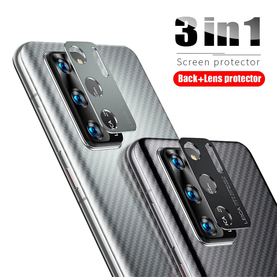 Защитное кольцо для камеры Huawei P40 Pro Lite Nova 7i из углеродного волокна | Мобильные