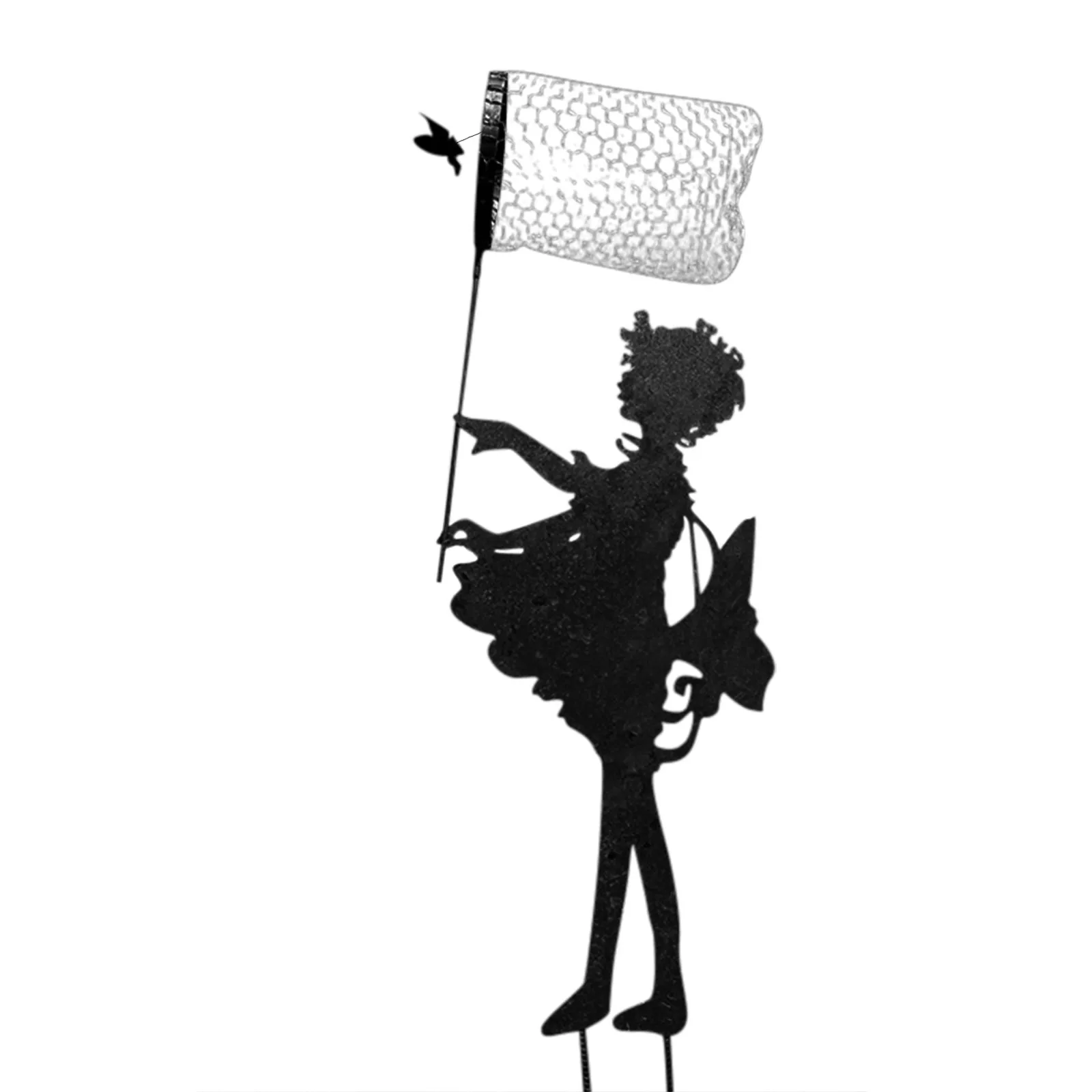 

Butterfly Girl Vintage Metal Silhouette Sculpture For The Garden Memorial-sculp Outdoor Garden Art Decoration Yard Ornaments Hot