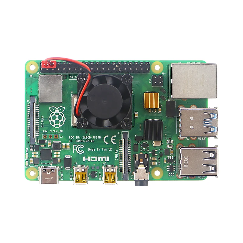 Raspberry Pi 4 охлаждающий вентилятор с силиконовой прокладкой алюминиевый радиатор