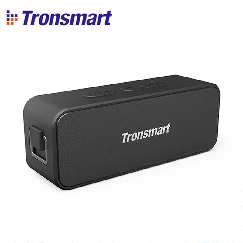 Черный Новинка,, Tronsmart T2 Plus, Bluetooth 5,0, колонка 24 H, 20 Вт, Портативная колонка, IPX7, Саундбар с TWS, голосовой помощник - Цвет: Черный