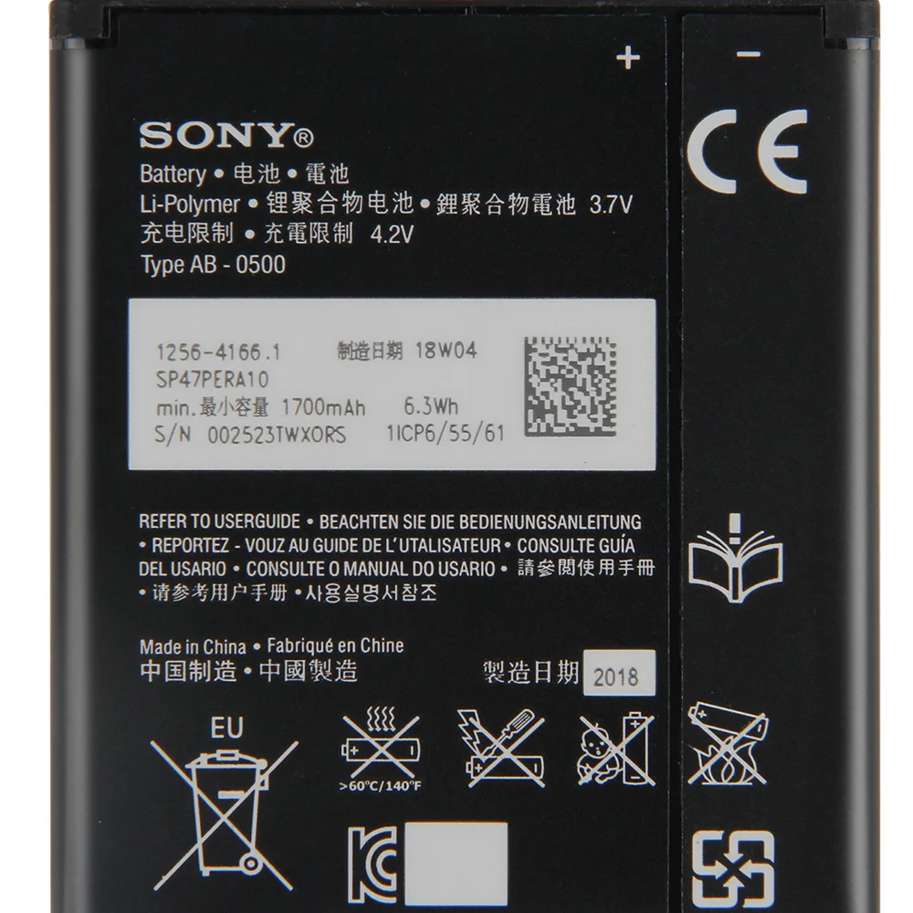 Оригинальный аккумулятор BA900 для SONY Xperia E1 GX TX LT29i SO 04D C1904 C2105 S36H ST26I S LT25i ZR M36h ST18i MT15i