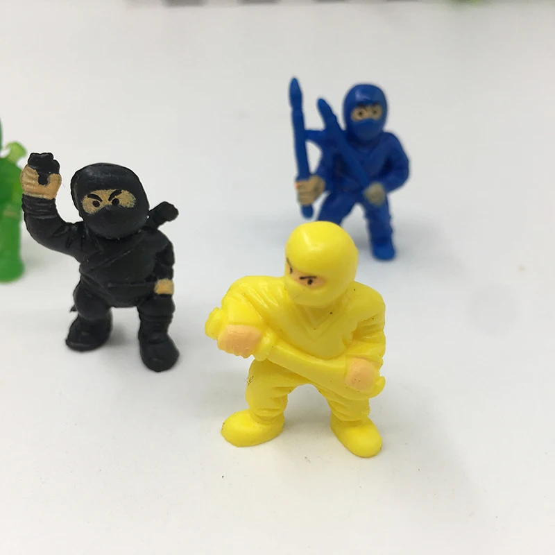 Фигурка ниндзя пластиковые игрушки нетоксичные цветные мини-капсулы аксессуары