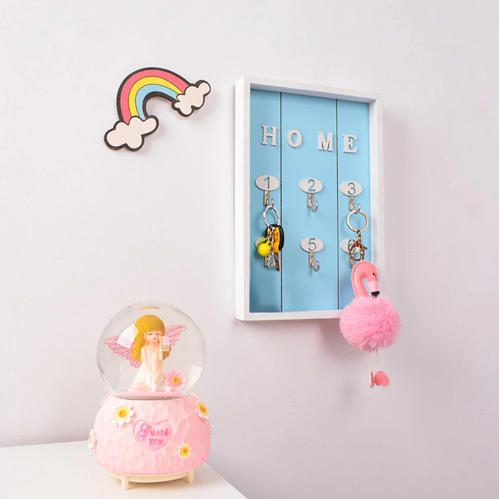 Wall Mount Home Key Holder Bracket Organizer Entrance Decoration Wooden Storage Box Doorway Creative | Дом и сад