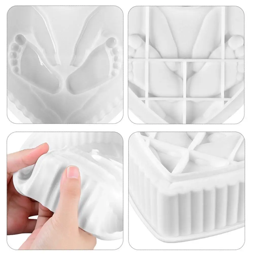 Маленькая форма для ног мусс силиконовая в форме сердца торта сделай сам выпечки