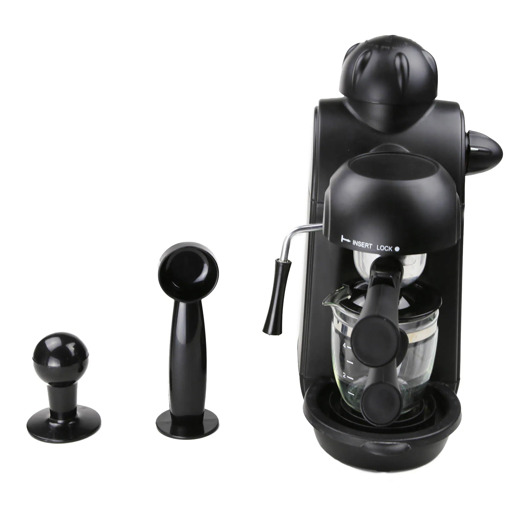 

800W 240ml Coffee Maker 220V 5 Bar Pressure Semi-Automatic Personal Italian Espresso Coffee Machine with Cappuccino Milk Foamer