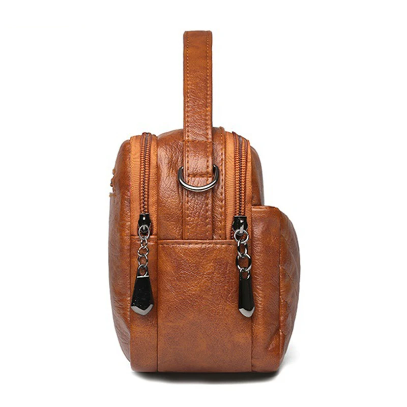 

Fashion Women Shoulder Bag PU Leather Detachable Shoulder Strap Bags Solid Ladies Handbags Zipper Tote Luxury Crossbody Bags