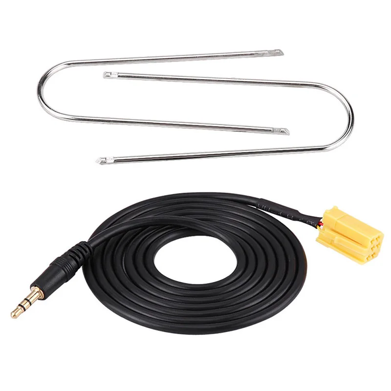 

1 set (1 * 6Pin Connector Aux Cable for Alfa Romeo Fiat Grande Punto Aux-in Audio Cable+2 * Tools) Car 3.5MM Jack to ISO