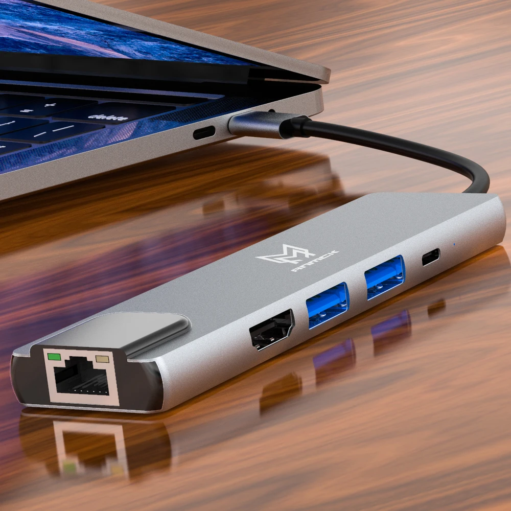 Док-станция 5 в 1 USB type c |
