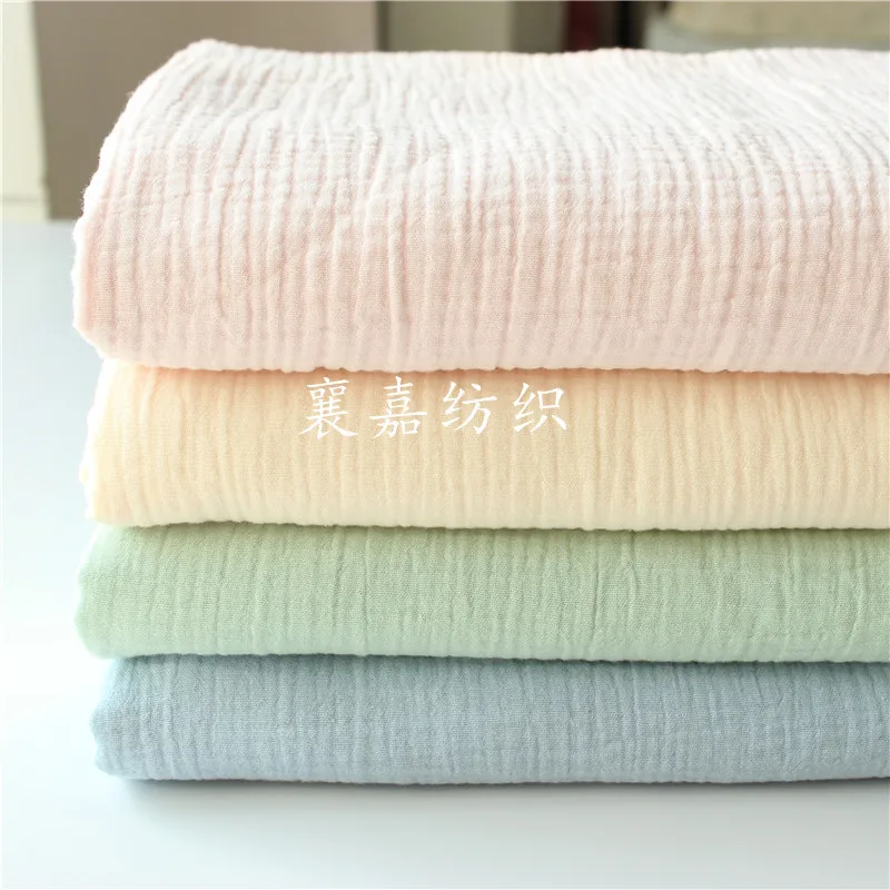 130x100 см двойная хлопковая льняная ткань мягкая детская платье бамбуковый креп
