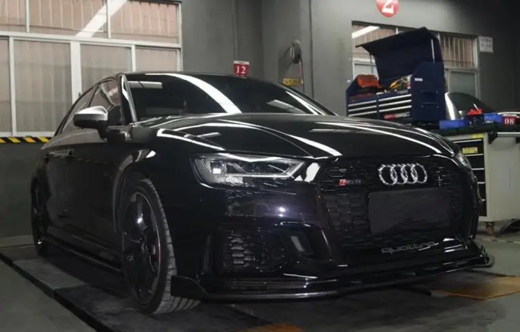 Углеродное волокно автомобиля передний бампер губ протектор Подходит для AUDI A3 S3