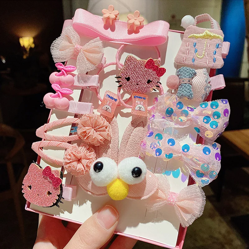 Детские резинки для волос эластичные Завязки с цветочным бантом милые детские