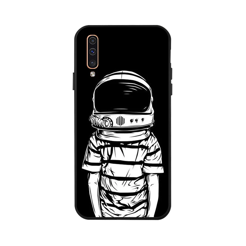 Чехол для samsung A50 A70 A40 A30 A20 A10 M30 M20 M10 чехол с изображением Луны мягкий черный чехол для телефона с принтом чехол для samsung Galaxy A60 A20e