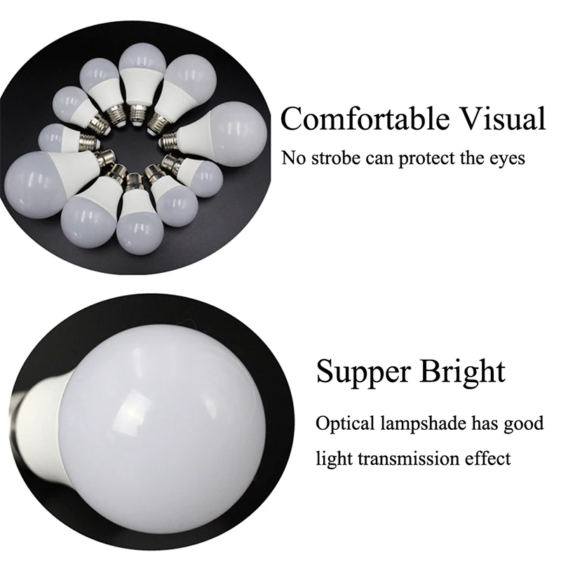 

E27 B22 Energy Saving LED Bulb 3W/5W/7W/9W/12W/15W/18W/22W Cool White Lamps LED Spotlight Table lamp Lamps Light