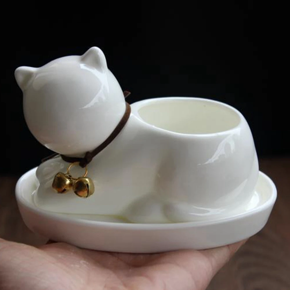 Креативный керамический цветочный горшок в форме слона для кошек и собак