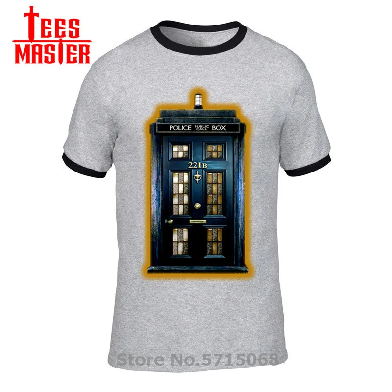Футболка с забавным доктором кто повседневная мужская Модная приталенная для