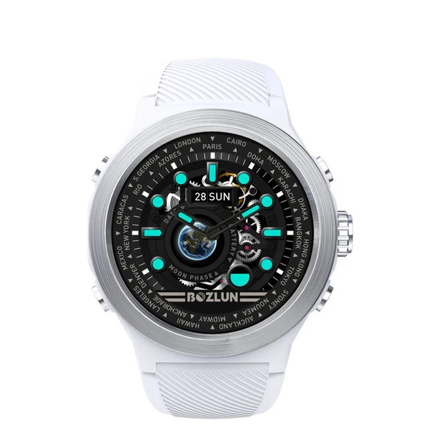W31 Smart Watch Men Waterproof Activity Tracker Bluetooth Sports fitness Smartwatch Heart Rate Calories Pedometer Smart Bracelet - Цвет: White