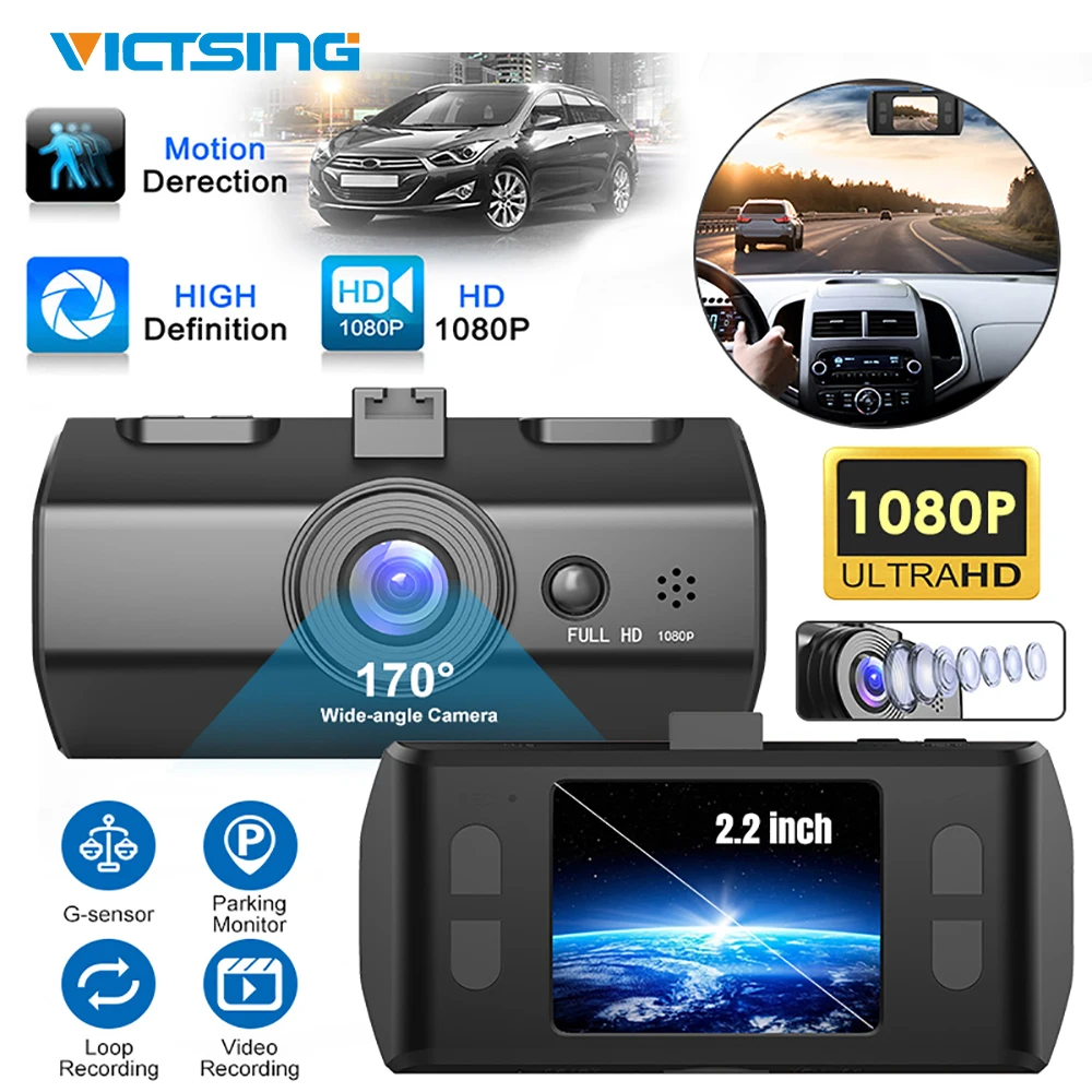 Автомобильный видеорегистратор VicTsing с функцией ночного видения HD 1080P |