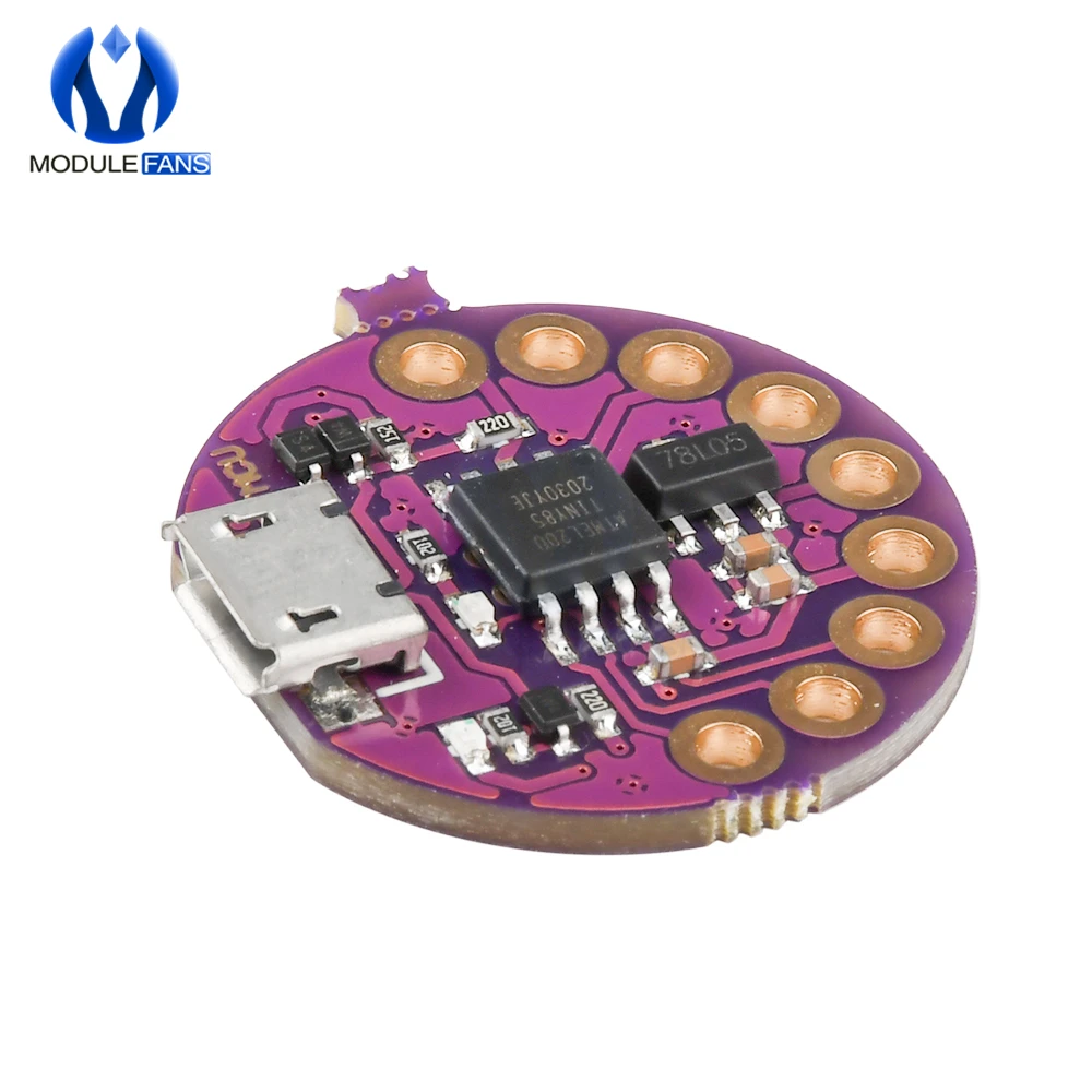 Макетная плата LilyTiny LilyPad ATtiny85 с Micro USB переносной модуль для Arduino программируемое