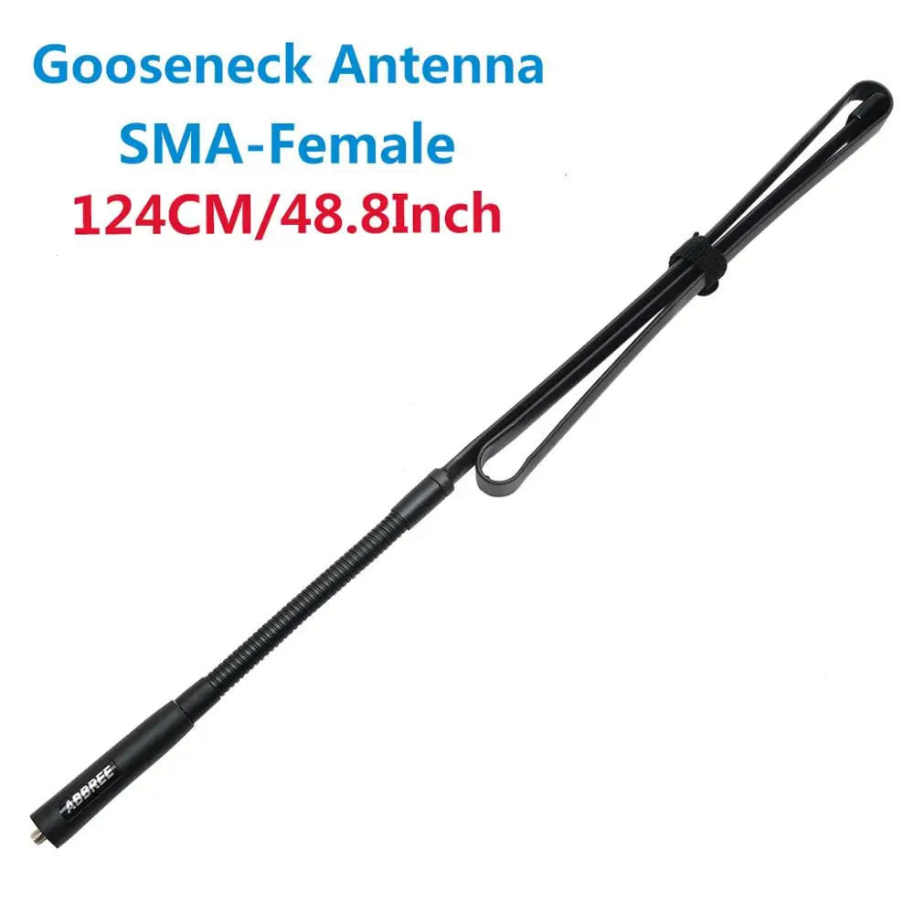 ABBREE AR-152G Gooseneck SMA-Female 144/430MHz VHF UHF Двухдиапазонная тактическая антенна для Baofeng UV-5R