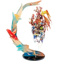 mu 3d metal puzzle birds pay homage to the phoenix diy jigsaw model gift and toys for adults children