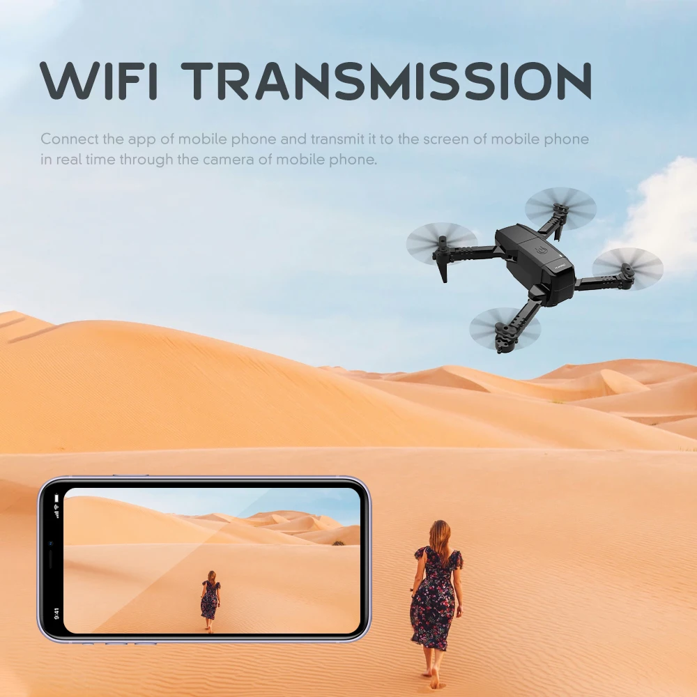 Мини RC дроны HJ78 Дрон с разрешением 4K HD двойной Камера WI FI FPV Смарт селфи Бла