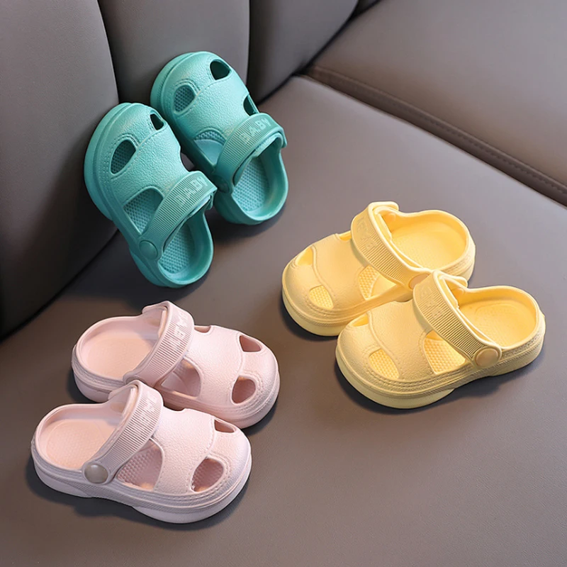 

Slippers For Kids Shoes Boys Girls Summer Toddler Kids Cartoon Beach Shoes Baby Soft Indoor Bathroom Slippers Flip Flops